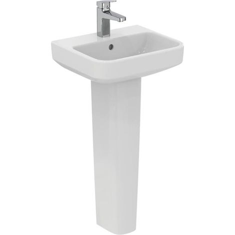 Ideal Standard I.Life B Basin and Full Pedestal 450mm Wide - 1 Tap Hole (1/5)