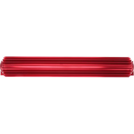Refroidisseur d'huile de transmission en aluminium à ailettes de 45,7 cm (18 po), refroidissement rapide, anodisé, universel pour voitures et camions, rouge (1/5)