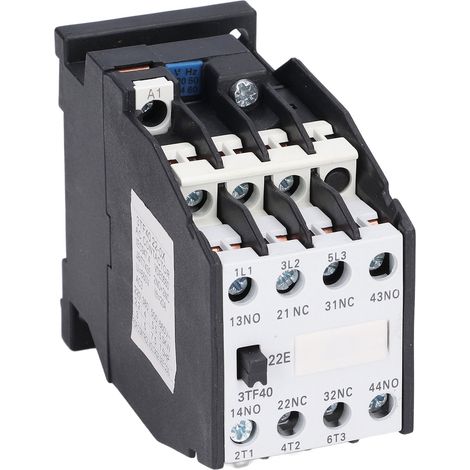Contrôleur de contacteur CA 220 V 50 Hz 9 A 2NO + 2NC, accessoire pour rail DIN pour commande automatique (1/5)