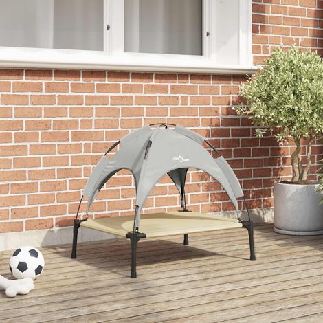 vidaXL Dog Bed 63 x 49.5 x 60 cm Steel Silver Grey (1/5)