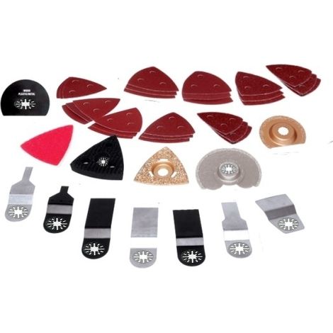 Accessori/Utensili per levigare/tagliare/raschiare per Multiutensile triangolare/a delta set 40 pz