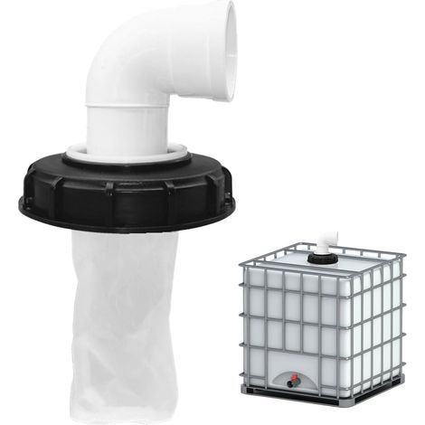 90° IBC-Deckelfilter aus 165 mm Nylon - Waschbarer IBC-Tankaufsatz zur Regenwassernutzung (1/5)