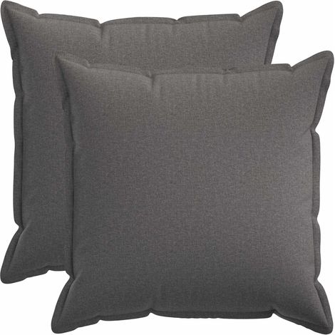 Housse de coussin 2 pcs HOUTEN Gris clair 80 x 80 cm vidaXL