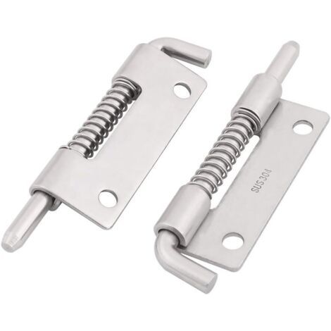 2PCS Loquet A Ressort Targette A Ressort Verrou de Porte Serrure Pour Meuble Portail Garage acier inox 304 (1/3)