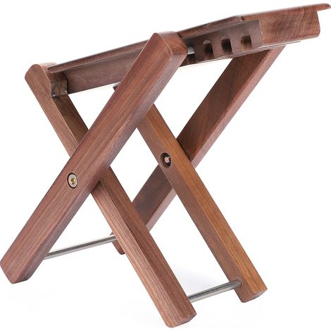 Tabouret Pied en Bois de Noyer Noir Punk Repose-Pieds pour Guitare Accessoire (1/5)