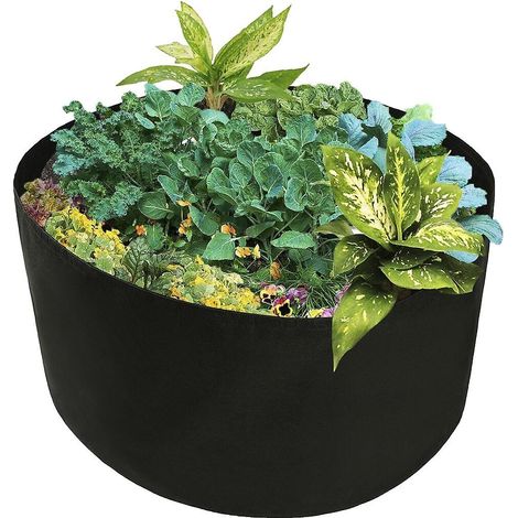 Nouveaux sacs de culture en feutre améliorés pour plantes, pots en tissu résistant avec poignées, sacs de jardin Thehicked pour cultiver des légumes (1/4)