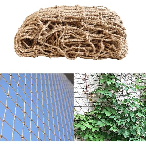Malla de soporte para plantas Ineasicer, 100% ecológica, biodegradable y compostable, enrejado de jardín de yute natural (2 m x 5 m) (1/5)