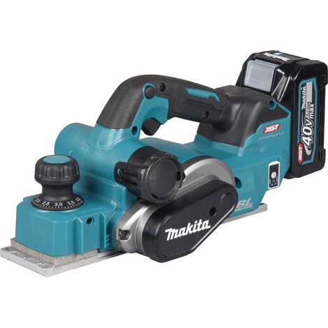 Makita KP001GM201  Cepilladora a  batería 40V  máx. /  2x 4,0  Ah batería  + cargador  en MAKPAC (1/4)
