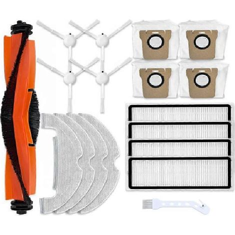 Filtre pour aspirateur brosse pour aspirateur Filtre de brosse pour aspirateur filtre de Robot Aspirateur X10 Roller Main Side Brosse HEPA Filtre Serpillière Cloths Rag Sac à poussière de remplacement (1/5)