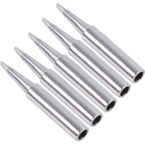 Kit de 5 pointes de fer à souder BGA, outil de station de soudage électrique à chauffage interne en cuivre (900MT1.6D) (1/5)