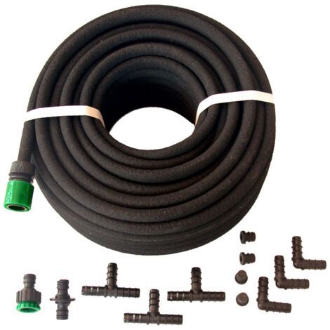 royaluxe -Tuyau Micro Poreux Arrosage Goutte À Goutte Irrigation Raccords Accessoires 50m (1/3)