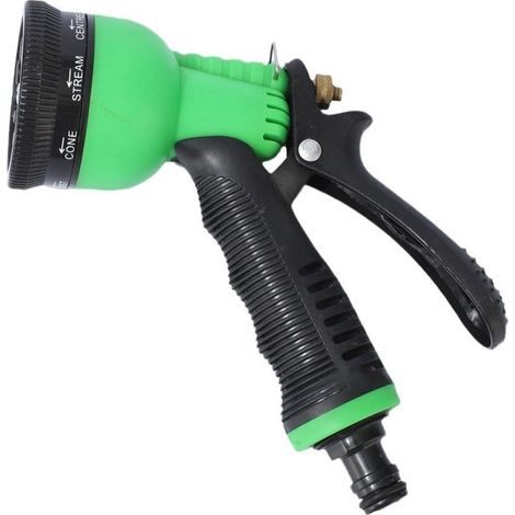 Pistola pulverizadora de agua de 8 funciones: universal, multifuncional, multiusos: jardín, exteriores, lavado. (1/5)