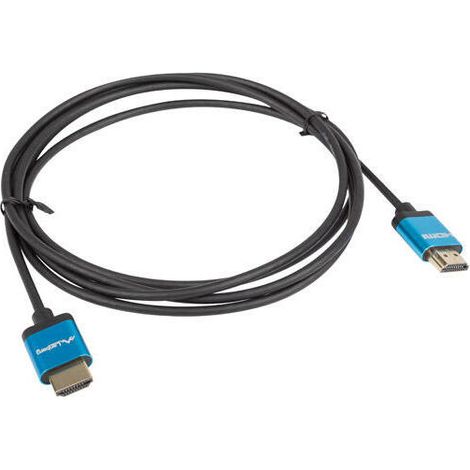 Cable HDMI Lanberg M/M v2.0 de 1,8 m, 4K, delgado, negro (1/3)