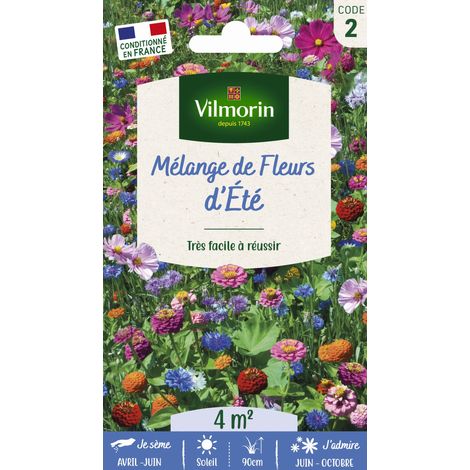 Jolies Fleurs d'Eté - 4 m² - Mélange de fleurs Vilmorin