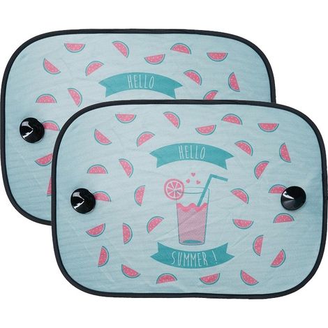 Pare-Soleil Lateraux Ventouse Hello Summer 55x40cm -x2- (1/2)