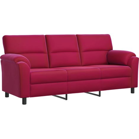 Canapé Bordeaux 214 × 85 × 93 cm Velours (1/5)