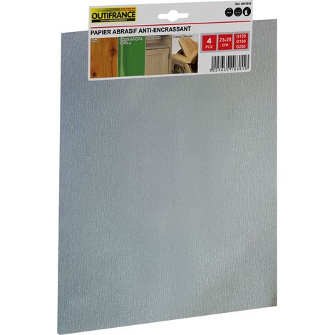 Papel antiobstrucciones 23x28 cm gr.180 - Set de 4 hojas OUTIFRANCE