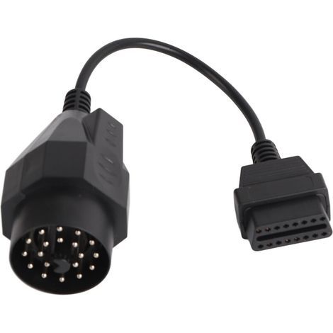 [NEVER USED] OBD2 adapter scanner cable connector, round diagnostic OBD II adapter - 20 pin to 16 pin - for E36 E38 E39 E46 E53 X5 Z3 (1/4)