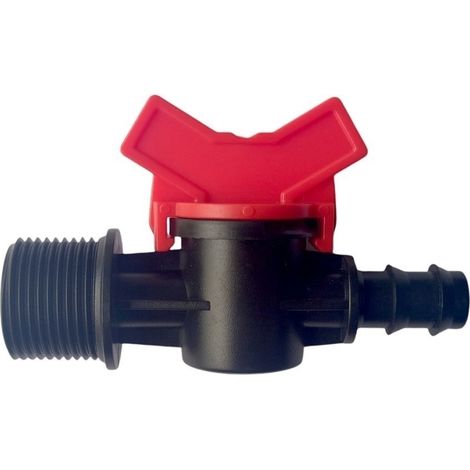 Vanne de commutation pour irrigation goutte à goutte 16 mm x 3/4”, robinet d'arrêt. Offre exclusive (1/5)