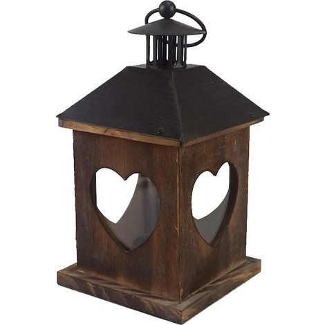 Porte-bougie suspendu, lanterne vintage en fer forgé, lanterne rétro en bois, lanterne sur pied, dans