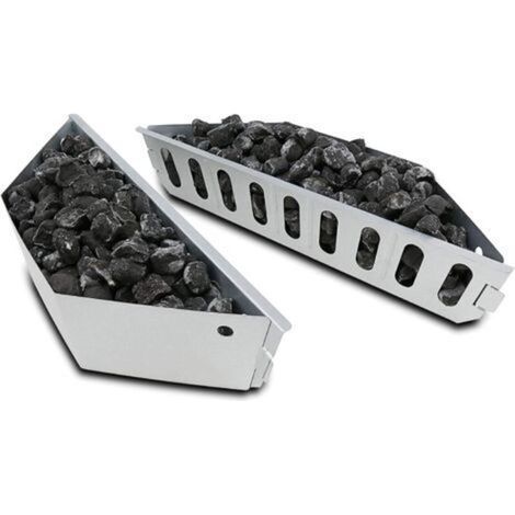 Paniers à Charbon pour Weber 7403 Barbecues à Charbon de 47,6 et 67 cm, Panier Charbon pour Chaleur Directe et Indirecte, 2 Pack (1/5)