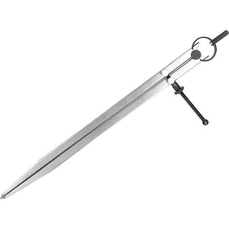 Compas de précision pour cuir avec pointe sèche réglable, idéal pour le marquage et le traçage, longueur 300mm (1/5)