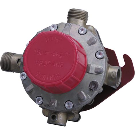 Gurtner – Détendeur gaz haute pression propane 6kg/h – Limiteur de pression 1,5 bar – Entrée et sortie M20x150 – Double détendeur fixe