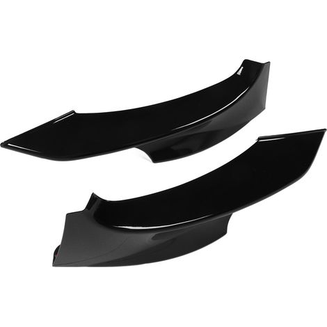 Kit de spoiler de lèvre inférieure de pare-chocs avant en deux parties (noir) pour BMW Série 3 E92 E93 M Sport (modèles 2010-2013). (1/5)