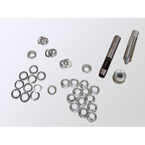 TOOLPORT Reparatur-Set 12mm inkl. 20 Ösen - für Partyzelte, Faltpavillons, Gartenpavillons