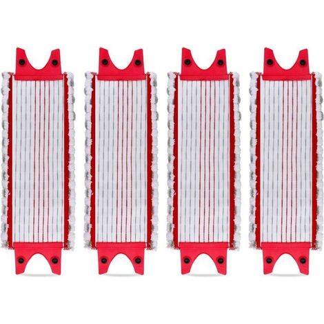 4PCS Replacement Microfibre Pad Lavette pour Vileda UltraMax, UltraMax Plus et Easy Wring UltraMax Carlin.Balai Serpillère Lingette (1/5)
