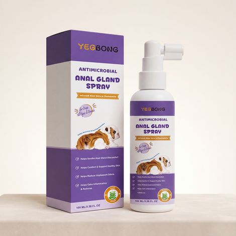 Spray nettoyant doux à usage quotidien pour la zone anale des chiens, spray d'entretien pratique - 100 ml (1/5)