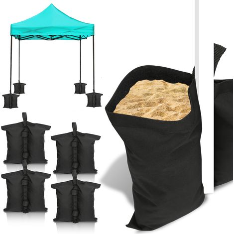 Wolketon Lote de 4 Sacos de Lastre de Arena para Tienda – Cenador, Camping y Tienda de Playa