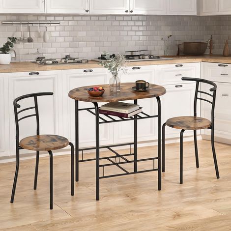 Ensemble table et chaises en mDF Metall 80 x 52 x 76 cm (1/5)