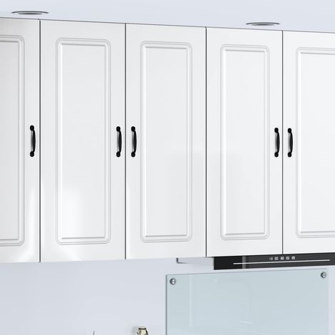 vidaXL Panneau de lave-vaisselle Kalmar Blanc brillant (1/5)