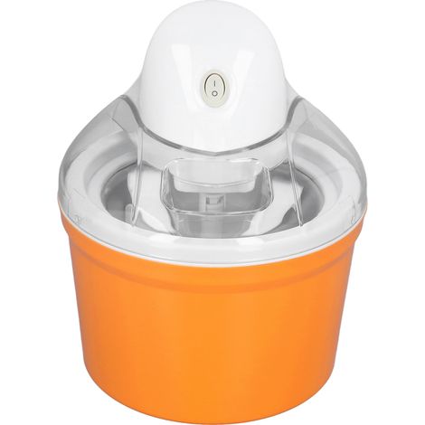 Sorbetière Orange 1,2L Grande Capacité Machine à Glace Automatique Une Touche Prise EU 220V (1/5)
