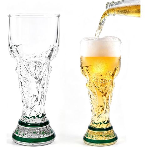 Verres à Bière,Chope À Bière,Verre a Biere 500ml,Verre à Eau,Beer Glass,Verres pour Bière Artisanale,pour Cocktails,Jus et Boissons Gazeuses (1/5)