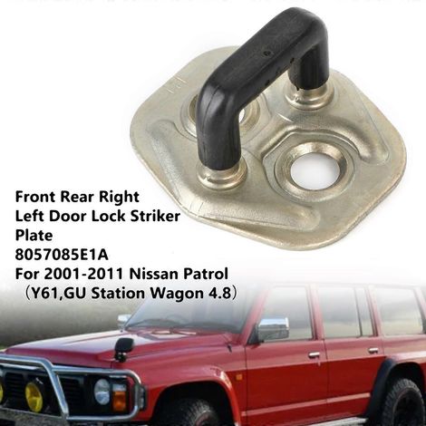 Plaque de protection de serrure de porte avant et arrière droite/gauche Artudatech pour Nissan Patrol GU Y61 2001-2011 8057085e1a Accessoires auto - Cache de protection pour serrure de porte (1/4)