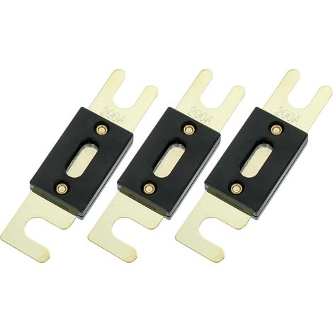 Fusible ANL 200A - Lot de 3 - Plaqué Or - 32V DC - Pour Système Audio Auto (1/3)