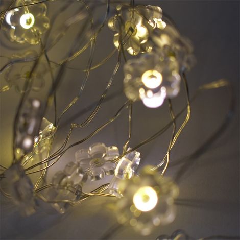 20 Luci a batteria di natale led bianco caldo per decorazioni addobbi natalizie (1/5)
