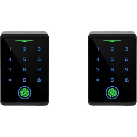 Deux serrures de porte intelligentes, étanches IP66, contrôle d'accès biométrique Wi-Fi sans clé, clavier indépendant, RFID à empreinte digitale. (1/5)