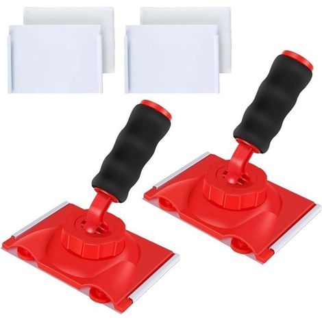 Coupe-bordure À Peinture – Lot De 2 Coupe-bordures Avec 4 Tampons De Rechange, Outil De Coupe-bordure Avec Poignée Rotative (1/5)