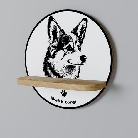 Mensola rotonda WELSH CORGI PEMBROKE (1/5)