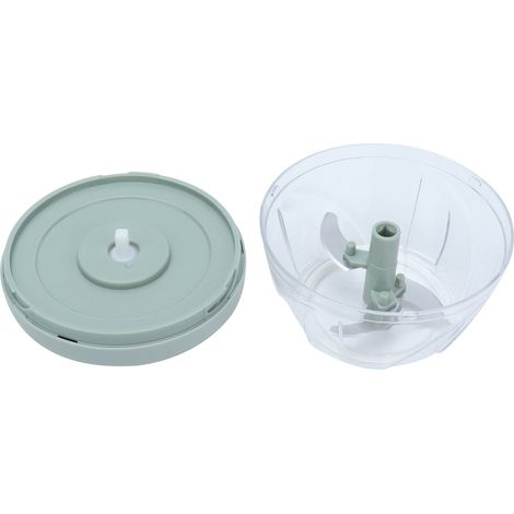 Hachoir à légumes manuel 500 ml avec cordon de serrage, mixeur à viande, ustensiles de cuisine vert menthe (1/5)