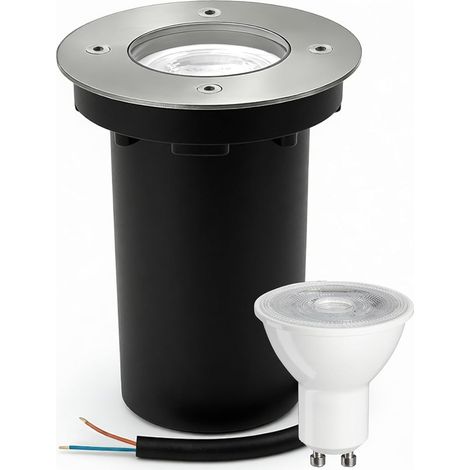 1 Spot Encastrable Extérieur,Acier Inoxydable,IP67 Étanche,Ampoule LED GU10,Jardin Allée (1/5)