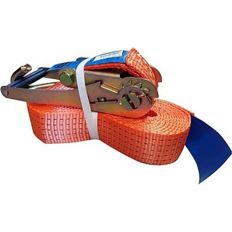 Sangle d'Arrimage à Cliquet 5T 8 m - EN12195-2, Norme Profi - Sécurisée et Pratique - Chantier et atelier - Beast (1/4)