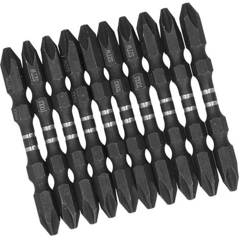 Tournevis magnétique double Phillips PH2 à tige hexagonale de 1/4 pouce (1/5)