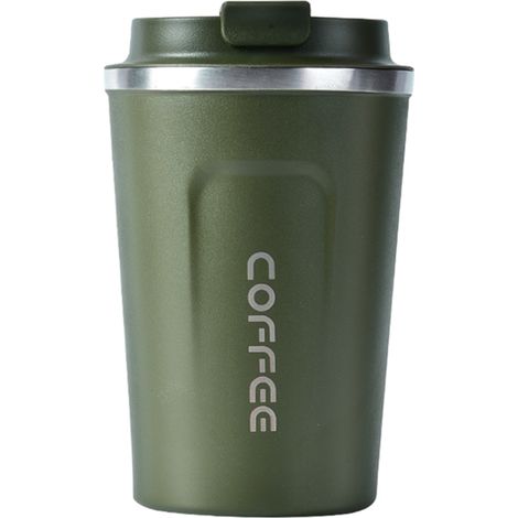 Tasse à café en acier inoxydable anti-fuite isolée thermique pour voiture portable mug de voyage (1/2)
