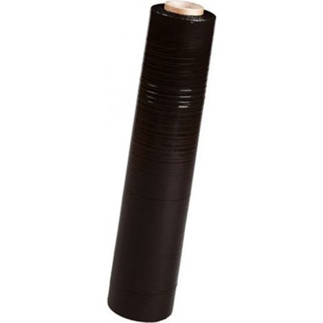 Film étirable - Coloris : noir - Longueur : 300 m - Largeur : 450 mm - Épaisseur : 17 µm - CENPAC (1/2)