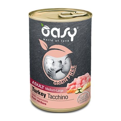 Oasy  Sans céréales  Adulte 400 g - Adulte M/L - Indyk 400 g