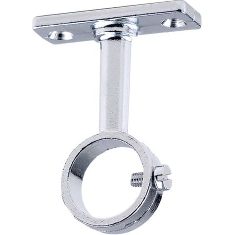 Piton penderie laiton chromé saillie 80mm Ø 25.5mm